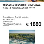 TUI 20.11. TANSANIA SANSIBAR KIWENGWA