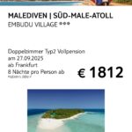 TUI 27.9. MALEDIVEN SUED MALE ATOLL