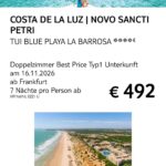 TUI Costa De La Luz 16.11 TUI Costa De La Luz 16.11