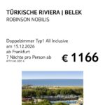 TUI Türk. Riviera 5.12 TUI Türk. Riviera 5.12